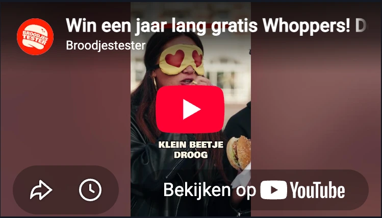 Burger King x Broodjestesters